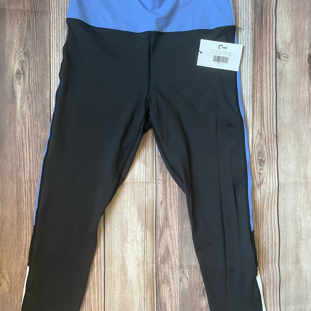 ZYIA Dark sky mesh block light n tight hi-rise size 12 NWTB - Picture 7 of 10